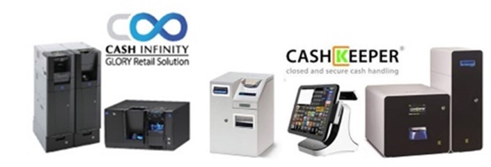 Equipos de cobro Glory CashInfinity y CashKeeper
